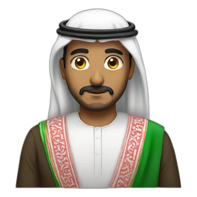 Saudi man sticker