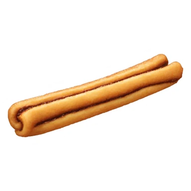 Churro with chocolate tip sticker