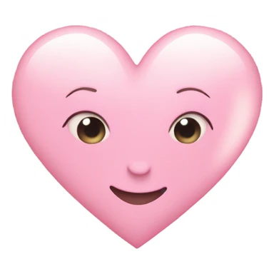 Light pink heart with sparkles sticker