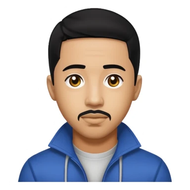 Marques Houston with black hair sticker