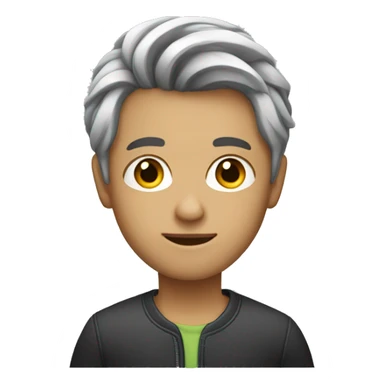 designer with laptop with simple hair style and he is a boy sticker