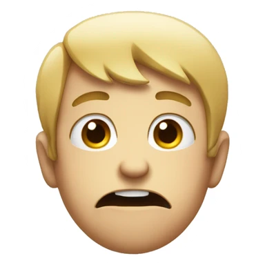 pleading face with finger point sticker