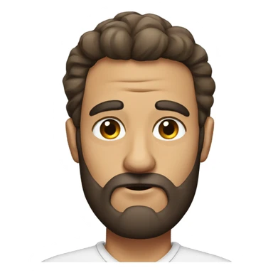 Caught with bushy eyebrows in a Italian beard sticker