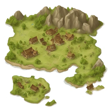A fantasy map sticker