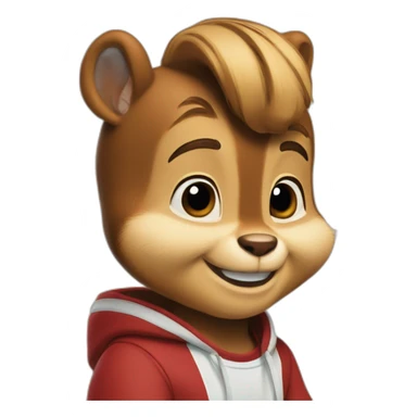Alvin the chipmunk sticker