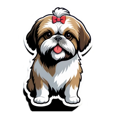 Shih Tzu dog sticker