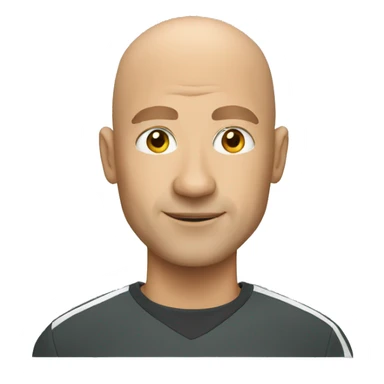 soccer Bald coach  sticker