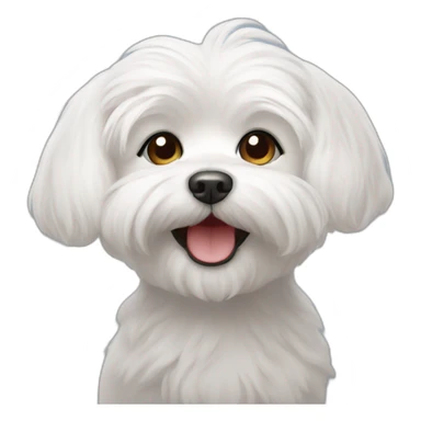 Happy maltese sticker