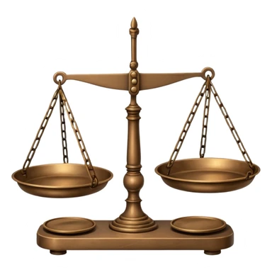 A balance scale. sticker