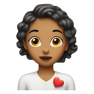 Lover Girl with kisses sticker