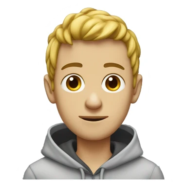 Skinny man with a hoodie  sticker