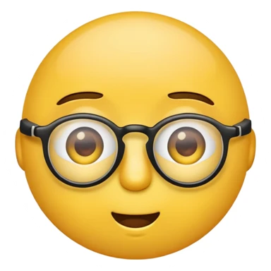 cross eyed emoji with glasses sticker