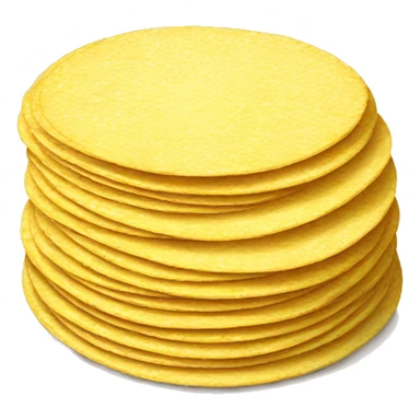 Stack of corn tortillas sticker