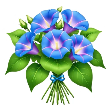 Morning Glorysuper big bouquet, leaf sticker