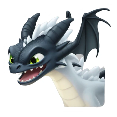Toothless dragon light fury sticker