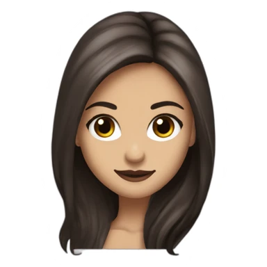 Elena gilbert vampire diares with  long hair by Nina dobrev sticker