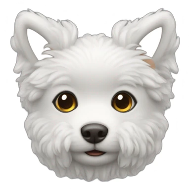 Toy poddle blanco sticker