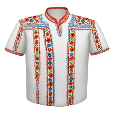 Ukrainian embroidered shirt sticker