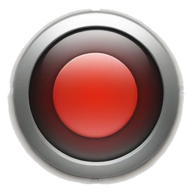stop recording button which has red circle & a red square at the centre of the circle sticker