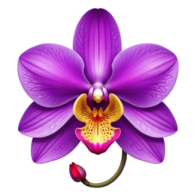 orchid purple sticker