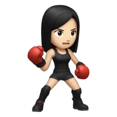 tifa lockhart punching sticker