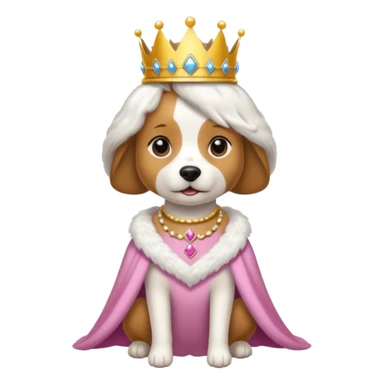 dog princess sticker