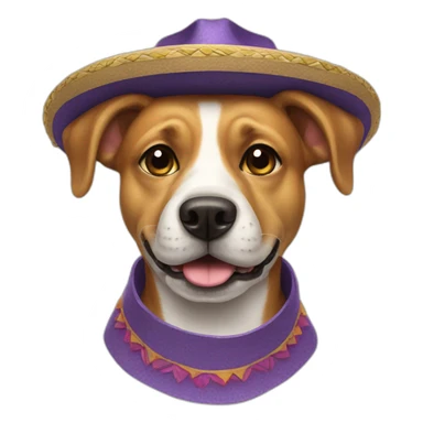 Dog con sombrero sticker