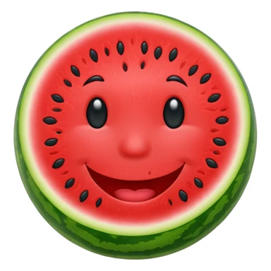 Watermelon talking ￼ sticker