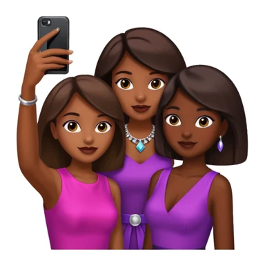 girls taking selfie in club sticker