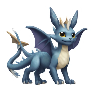 Drakeon Fakémon Dragon Eeveelution full body sticker