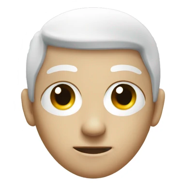 emoji with medical eye white  patch  sticker