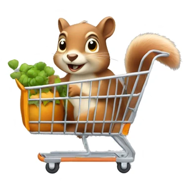 squirrel with trolley sticker