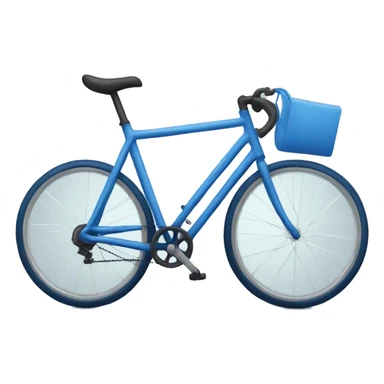 A Blue bike sticker