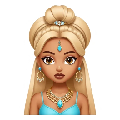 pretty bratz baddie, cool jewelry sticker