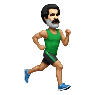 Saddam hussein jogging sticker