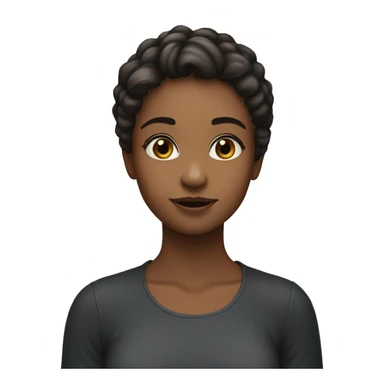 girl i don't know helpless hands up, short hair sticker