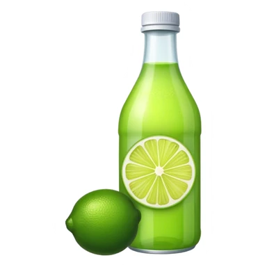 Lime juice bottled sticker
