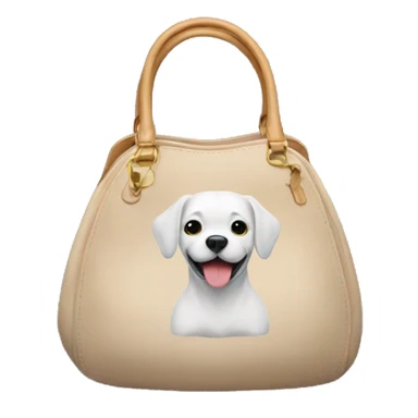 Purse with dog inside sticker