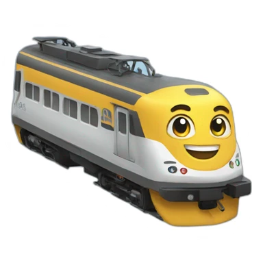 un train qui vole sticker