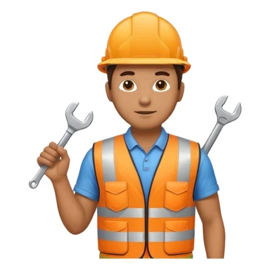 City Maintenance Worker man sticker