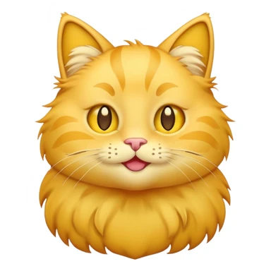 Yellow cat emoji with star eyes sticker