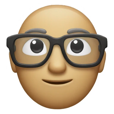 Recoon with glases  sticker