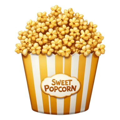 sweet popcorn sticker