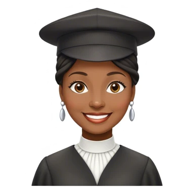 Black church lady sticker