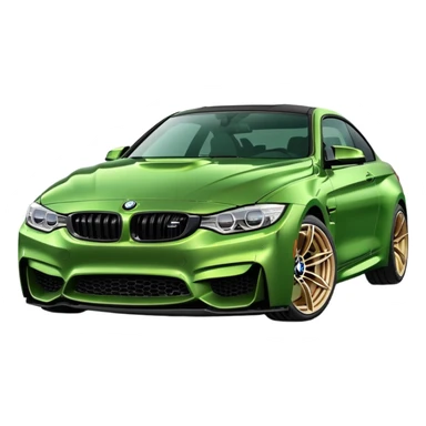 Green bmw m4 upgraded sticker
