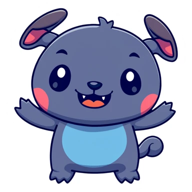funny Stitch face making silly expression sticker