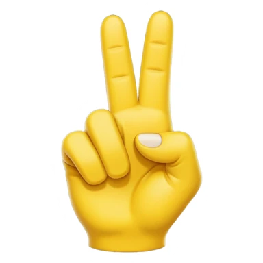 The standard yellow pointing up finger emoji but make the index finger bent  like it's curling sticker