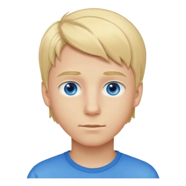 Teenage boy, blond, blue eyes sticker