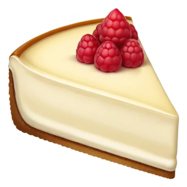 Cheesecake slice with raspberry on top sticker
