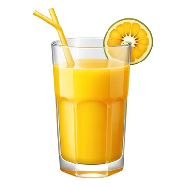 Maracuja juice in a glass sticker
